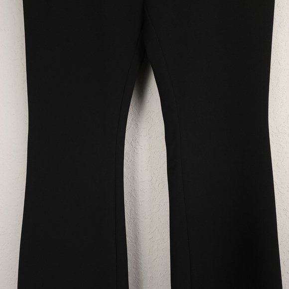 ASOS Design 10 Petite Black High Rise Slim Kick Flare Slim Fit Suit Pants - Picture 4 of 10